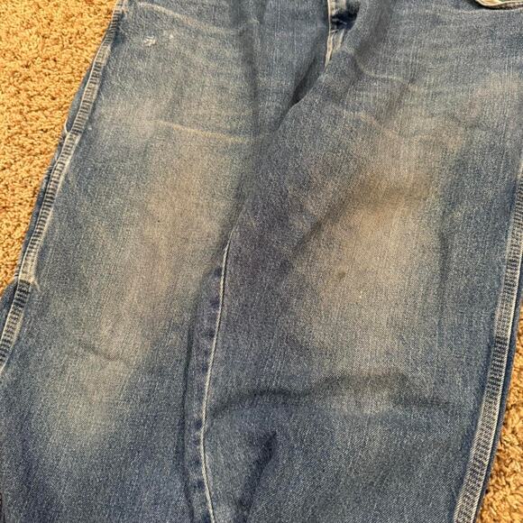 Dickies Carpenter Utility Pocket Workwear Blue Denim Distressed Jeans Sz.38x30 - Picture 6 of 8